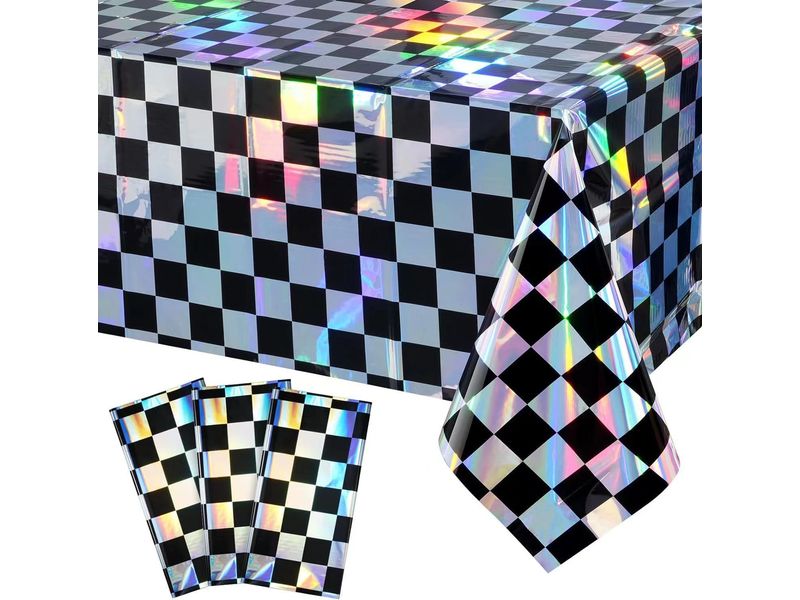 Obrus foliowy, holograficzny, 137 cm x 183 cm
