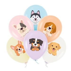 Zestaw balonów "Pieski", 12 cali, 6 szt.