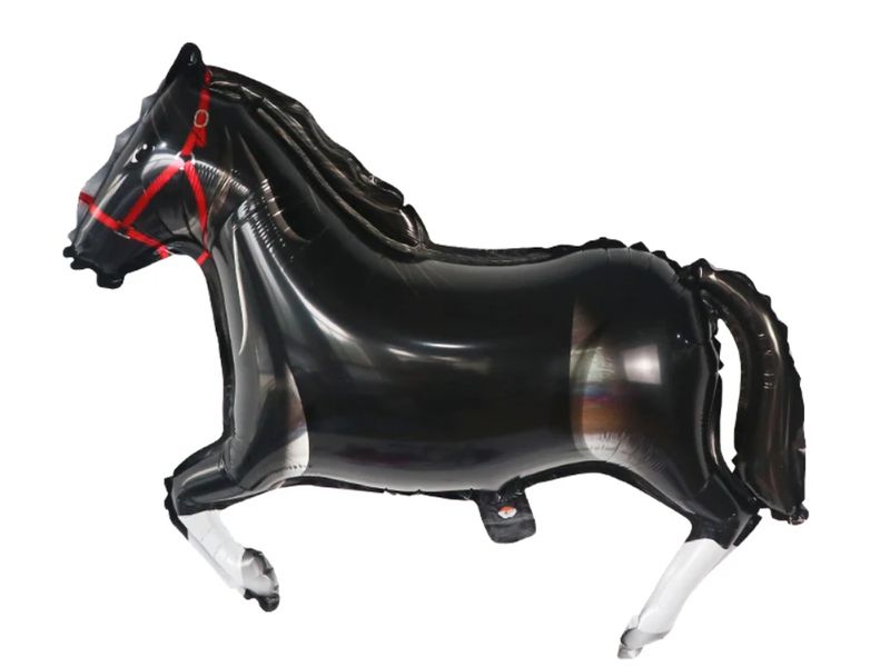 Balon foliowy "Czarny koń", 75 cm x 103 cm