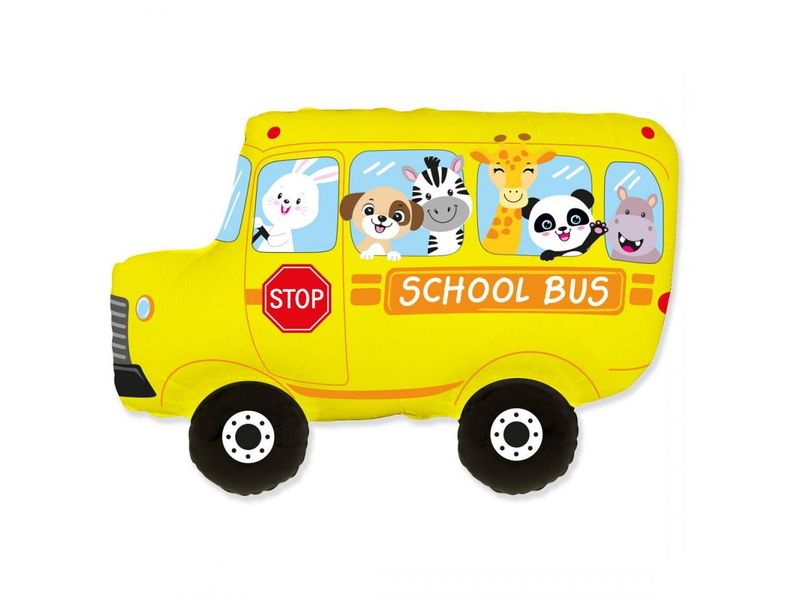 Balon foliowy "Szkolny autobus", 24 cale
