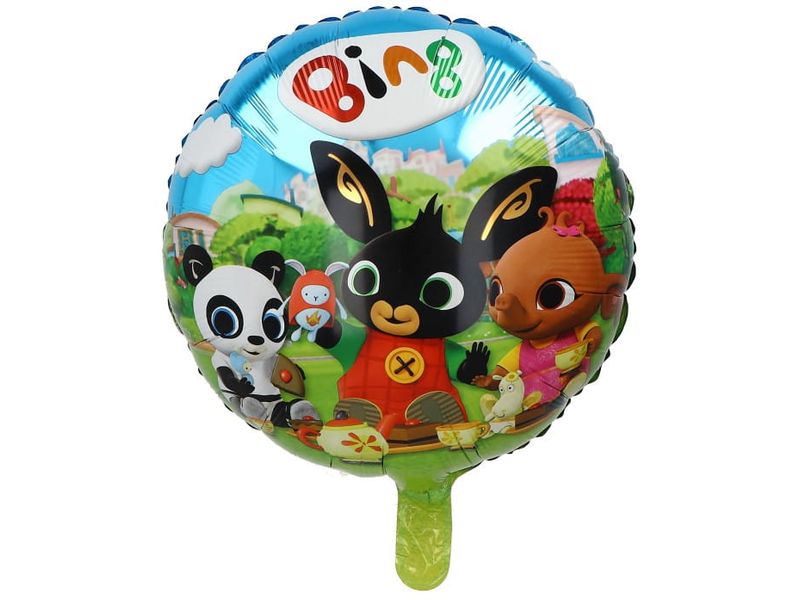 Balon foliowy „Bing z przyjaciółmi, zielony”, 45 cm (18 cali)