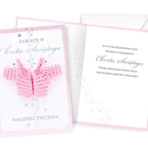 Karnet / Kartka "Chrzest Święty (dziewczynka)", DK-1232