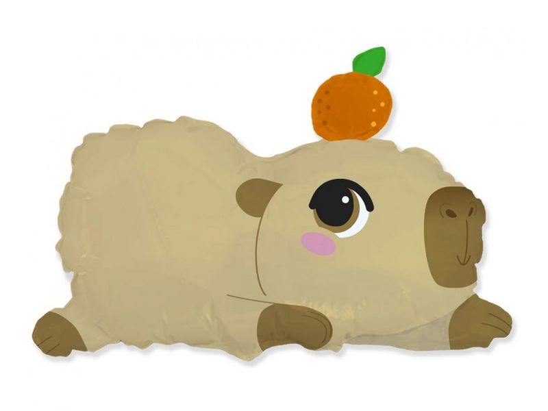Balon foliowy „Capibara", 58 cm x 66 cm