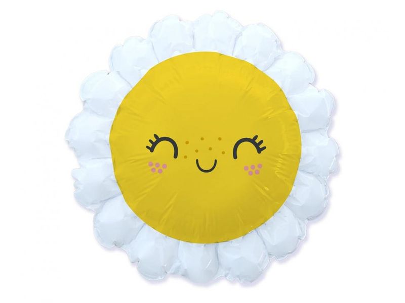 Balon foliowy "Uśmiechnięta Stokrotka", 24 cale