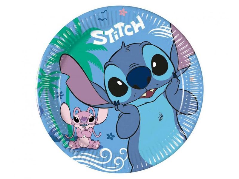 Talerzyki, Stich & Angel, 20 cm, 8 szt.