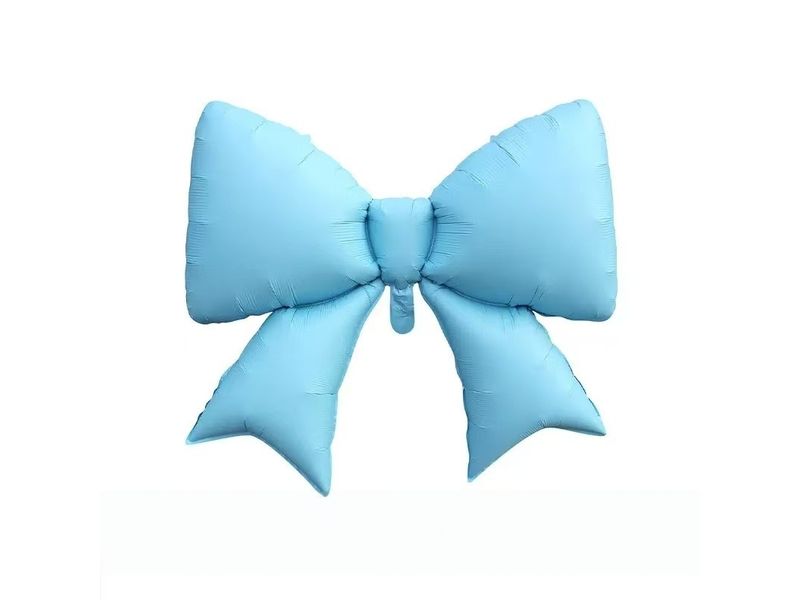 Balon foliowy „Kokardka, niebieska", 98 cm x 75 cm