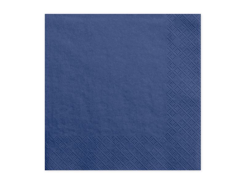 Serwetki 3-warstwowe, granatowy, 33 cm x 33 cm, 20 szt. (PD)
