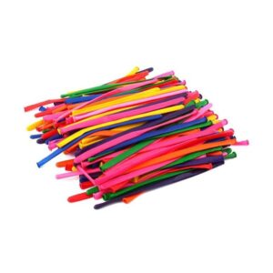 Balony do modelowania, rurki, kolorowe, 100 szt.