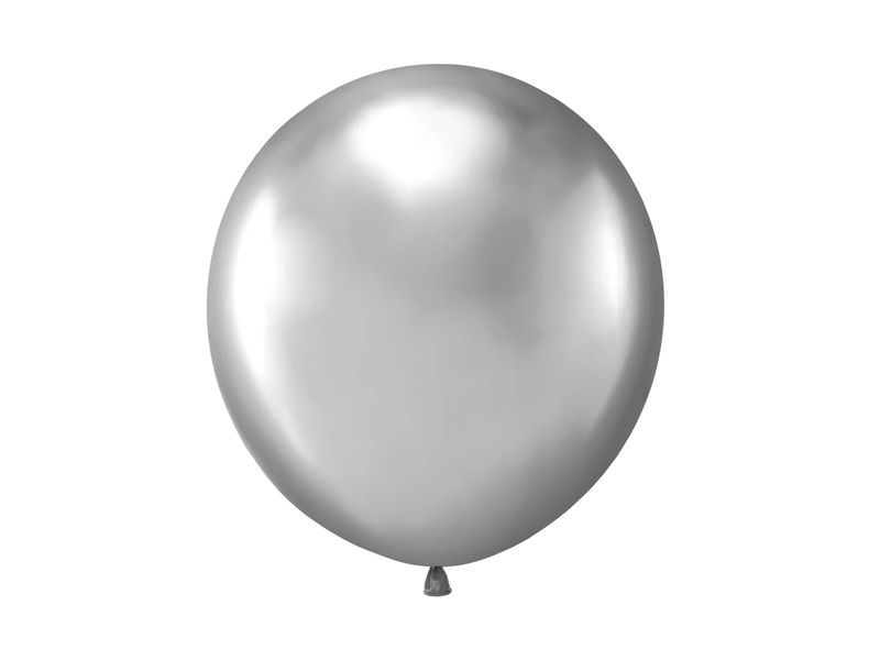 Balon lateksowy, pastelowy, srebrny (chrom) VP, 18 cali (45 cm), 2 szt.