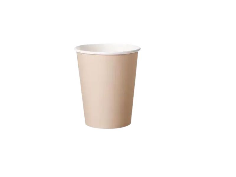 Kubeczki, jednokolorowe, beżowe, 220 ml, 6 szt.