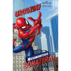 Karnet / Kartka "Urodziny (Spiderman - wymienne cyfry)", DHS-027