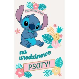 Karnet / Kartka "Urodziny (Lilo i Stitch- wymienne cyfry)", DHS-029