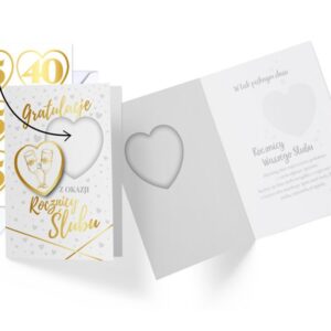 Karnet / Kartka "Rocznica Ślubu III (wymienne)", DK-811
