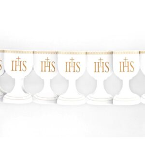 Baner Komunijny, Komunia Święta, Kielich IHS, 300 cm