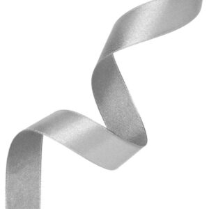 Wstążka satynowa, 25 mm, 23 m, szary